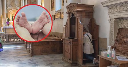 Niezwykły poród w Ostrowie Wielkopolskim. "Ukucnęłam przed kościołem i syn mi wyszedł"