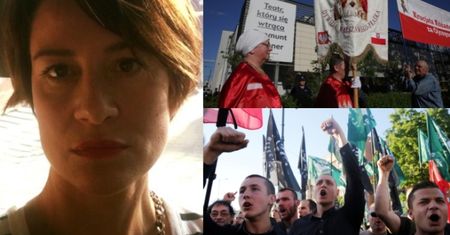 Ostaszewska o proteście ONR pod Teatrem Powszechnym: "TERRORYZM. Byłam tam, nikt nie ma prawa używać przemocy"