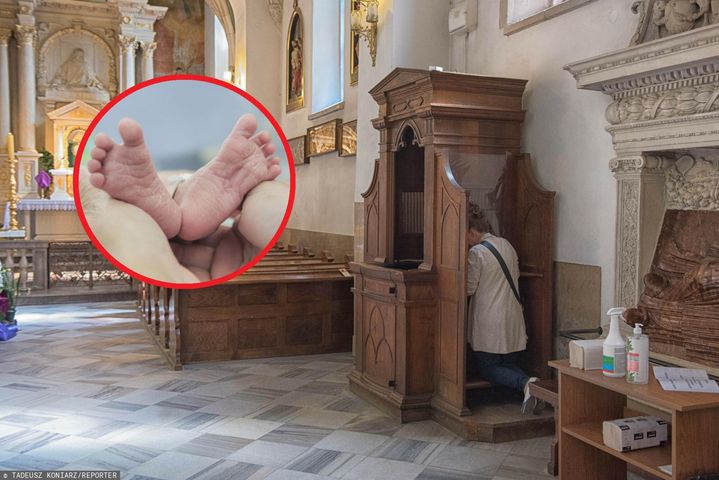 Niezwykły poród w Ostrowie Wielkopolskim. "Ukucnęłam przed kościołem i syn mi wyszedł"
