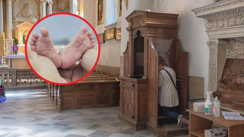 Niezwykły poród w Ostrowie Wielkopolskim. "Ukucnęłam przed kościołem i syn mi wyszedł"