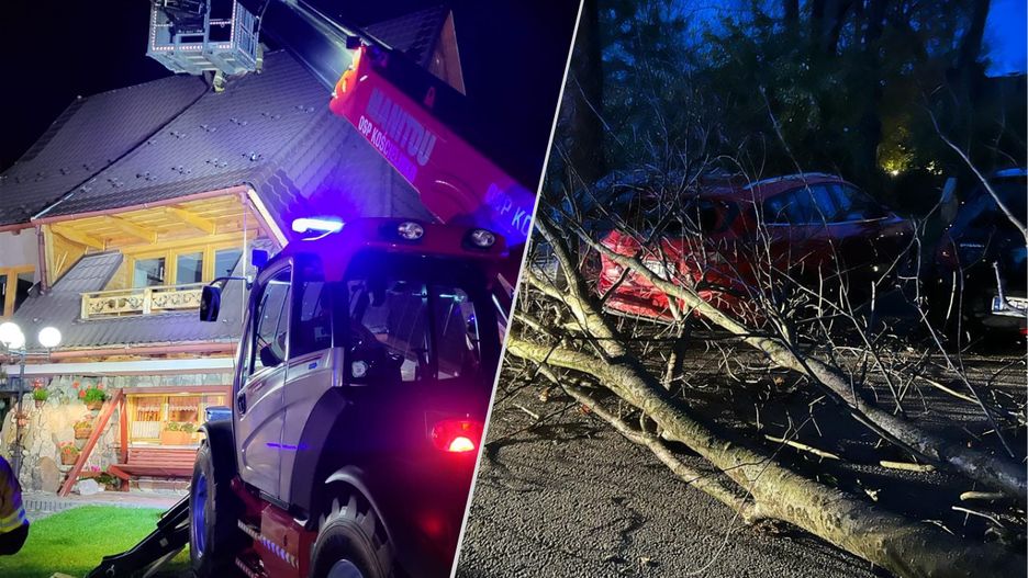Strażacy z Zakopanego usuwają skutki wichury