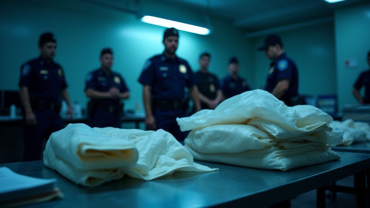 Wieluń: Przejęto ponad kilogram narkotyków. Policjanci zatrzymali dwóch mężczyzn zamieszanych w narkotykową aferę