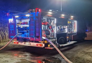 Nocny pożar w Białych Błotach. Znaleziono spalone ciało