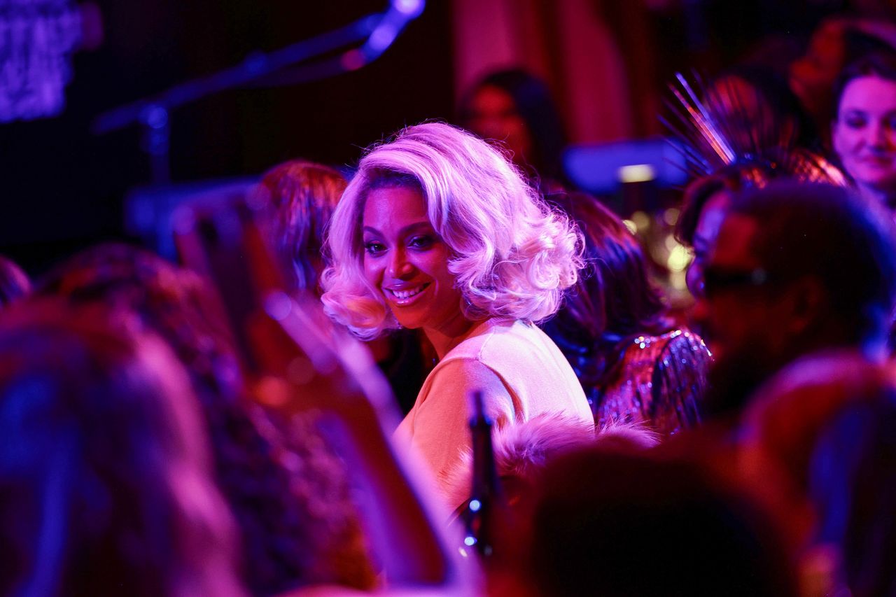 NEW YORK, NEW YORK - OCTOBER 08: Beyoncé attends Glamour Women of the Year at Times Square EDITION Hotel on October 08, 2024 in New York City. (Photo by Dimitrios Kambouris/Getty Images for Glamour)