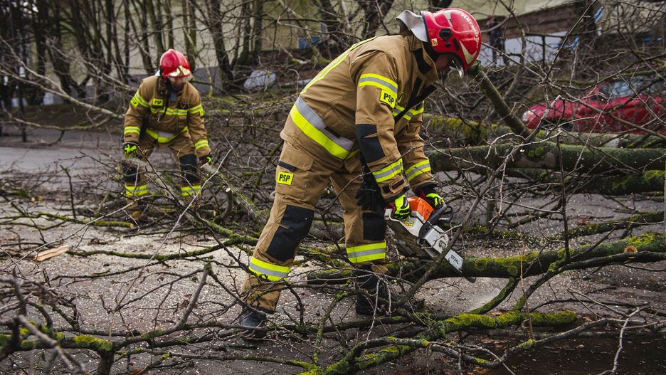 Skutki wichur nad Polską