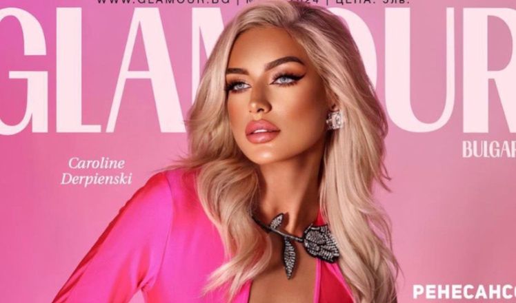 Caroline Derpienski trafiła na okładkę bułgarskiego "Glamour"