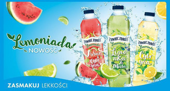 "Zasmakuj lekkości"  - Żywiec Zdrój reklamuje owocowe lemoniady