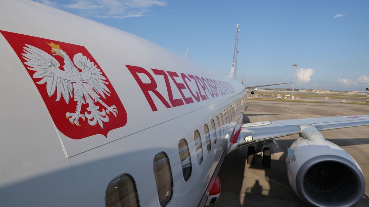 Samolot prezydencki w Singapurze