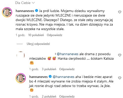 Zborowska-Neves pokazała zdjęcia córki po wizycie u dentysty