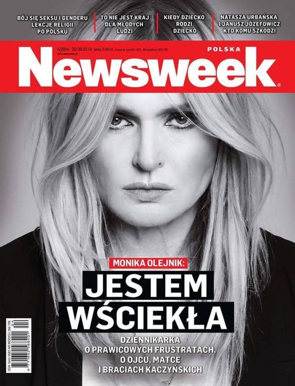 Wyretuszowana do bólu Monika Olejnik na okładce "Newsweeka". Jak wygląda naprawdę?