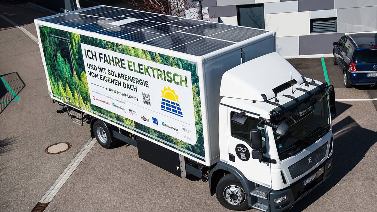Solarne ciężarówki? Jedna już jeździ po niemieckich drogach 1