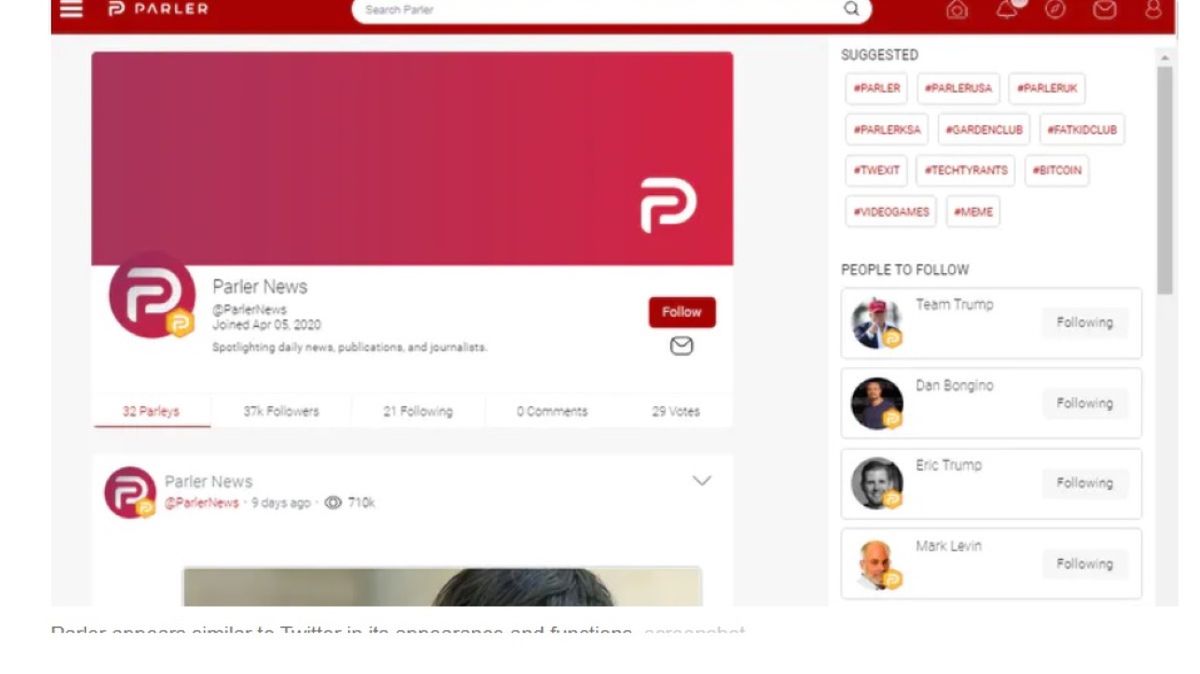 Serwis społecznościowy Parler jest aktualnie niedostępny