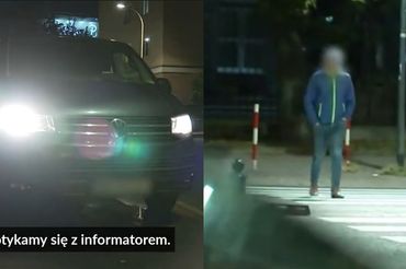 Aktor w reportażu "Superwizjera" TVN "Brudna gra". 