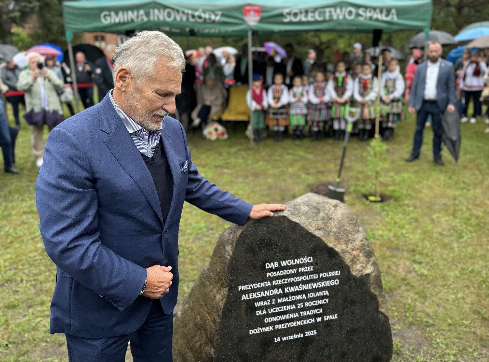 Aleksander Kwaśniewski w Spale