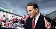 Sikorski krytykuje protestujących. "Ciekawe, ilu tam agentów, a ilu frajerów"