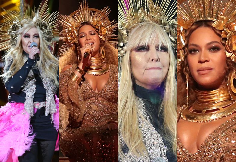 "Święta Maryla" i "święta Beyonce" chwalą się aureolami na scenie