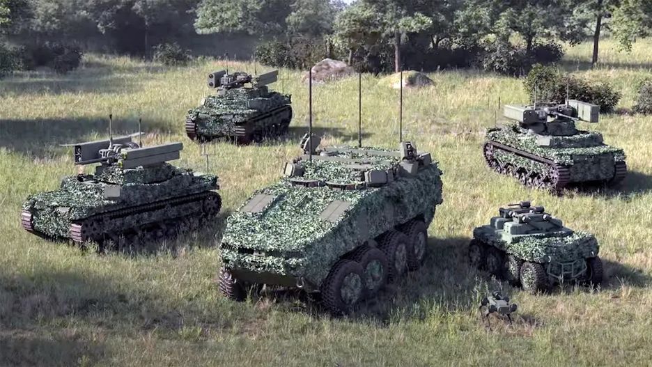 Przykładowa konfiguracja związku taktycznego pojazdów bezzałogow
