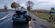 Kurowo: Pijana uciekła z miejsca kolizji. Po chwili auto zapłonęło
