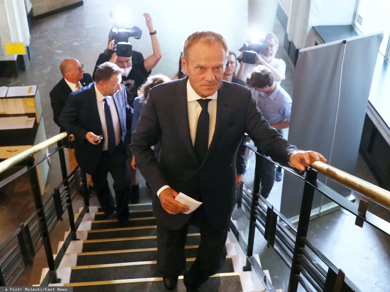 Donald Tusk w drodze na Radę Krajową Nowoczesnej 