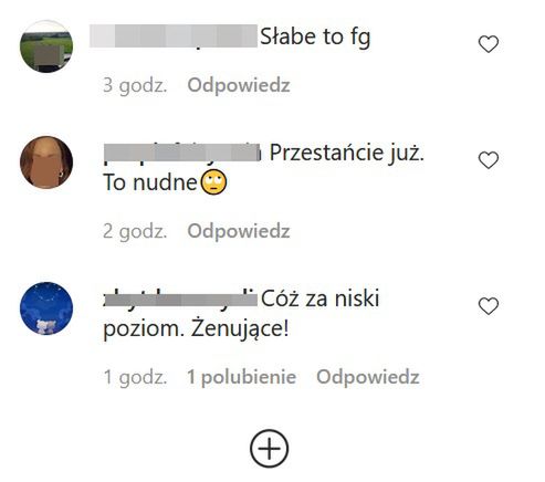 Krytyczne komentarze na profilu Łukasza Garlickiego 