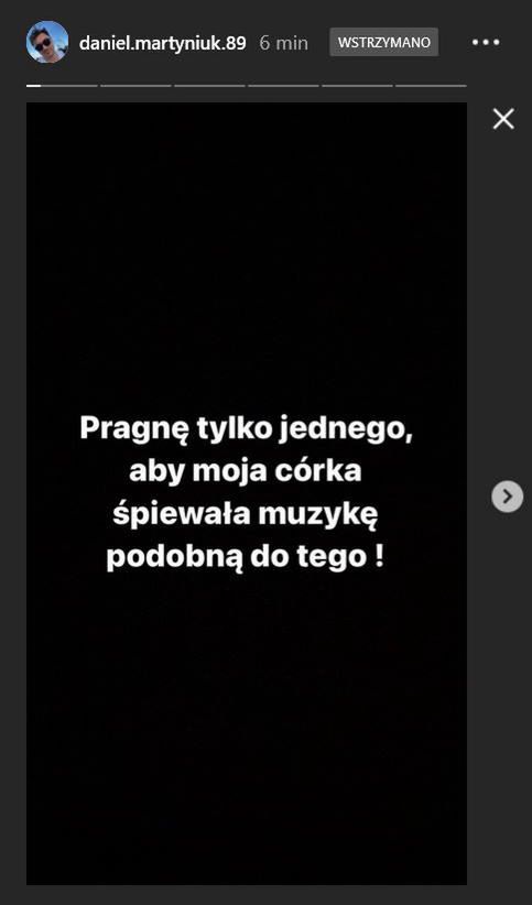Marzenia Daniela Martyniuka prezentują się następująco