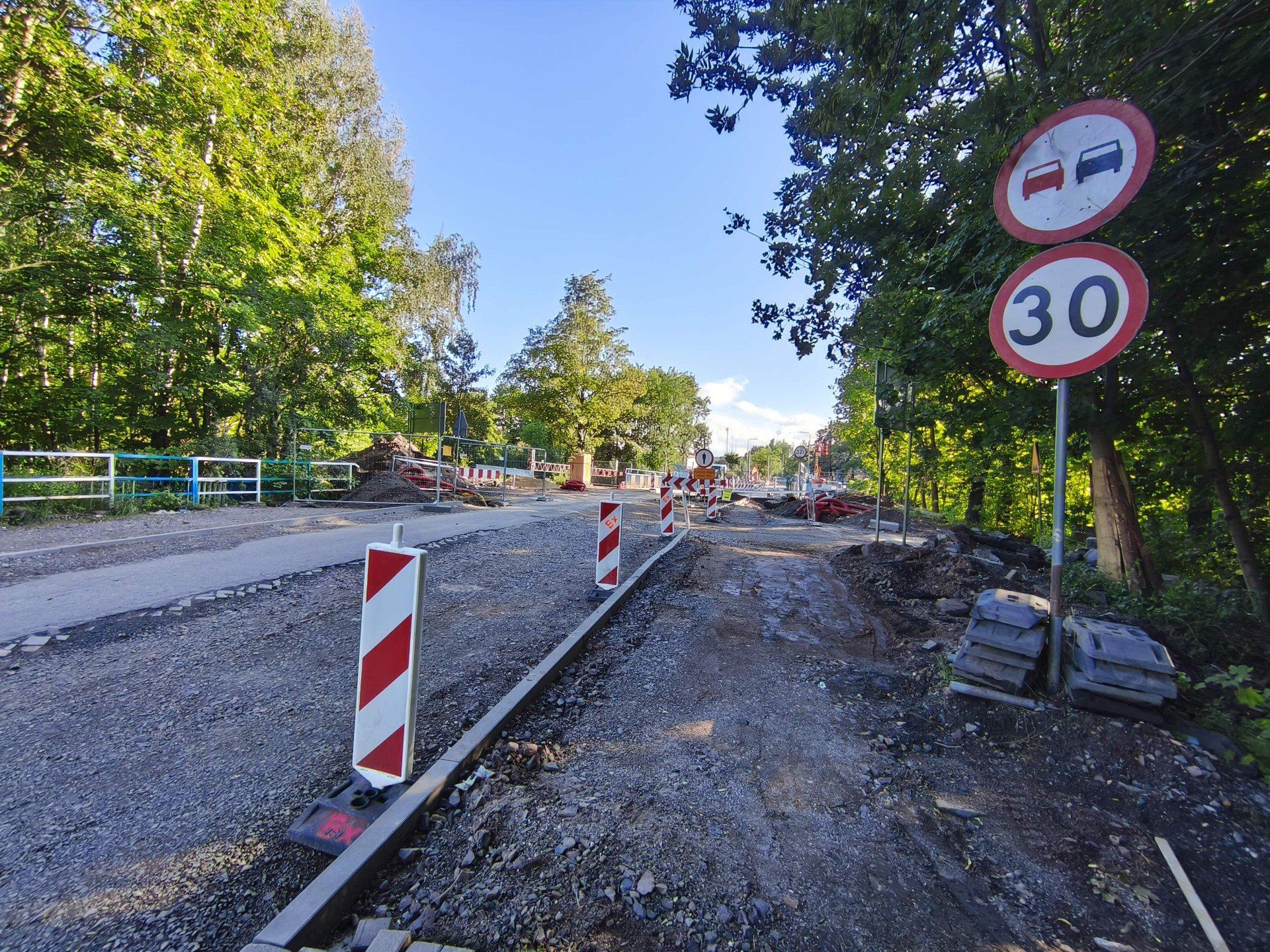 Ul. Beethovena w przebudowie i budowa zbiornika