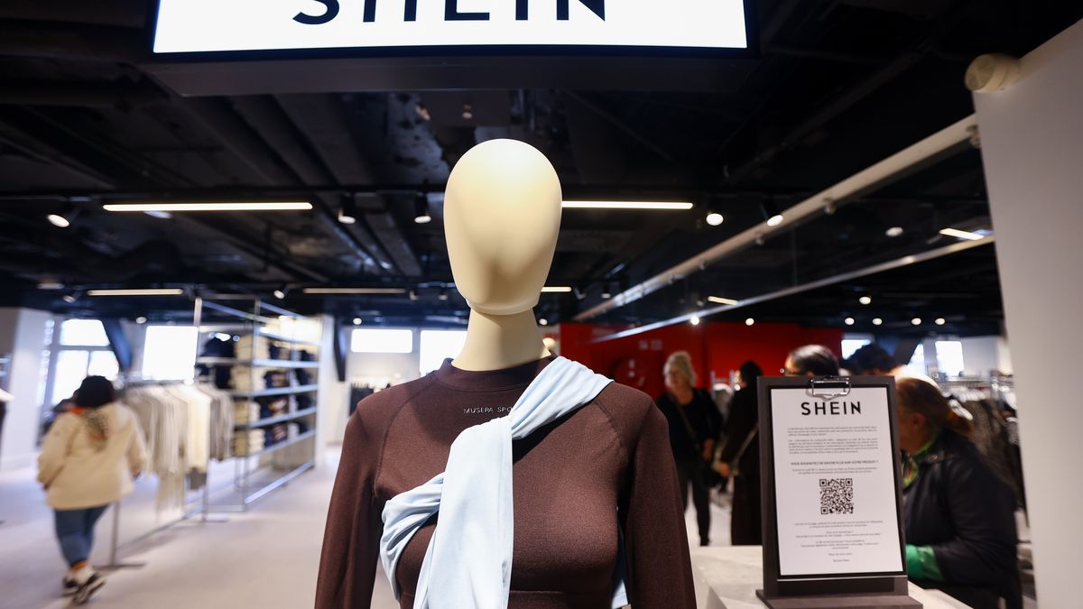 PARIS, FRANCE - NOVEMBER 05: Atmosphere during SHEIN first physical store opening at BHV Marais on November 05, 2025 in Paris, France. The Parternship between the brand and the Paris Department store has provoked criticisms by politicians, unions and top fashion brands. (Photo by Marc Piasecki/Getty Images)