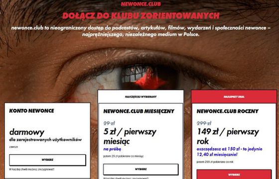 Wystartował newonce.club. Teraz podcasty i dostęp do artykułów tylko za opłatą