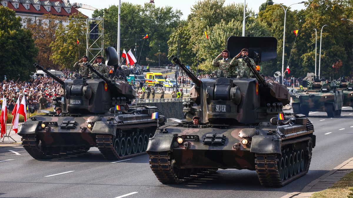 Samobieżne działa przeciwlotniczych Gepard (zdjęcie ilustracyjn)