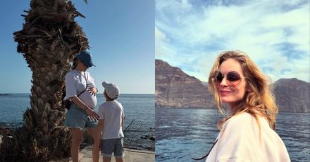 Olga Kalicka odpoczywa na Teneryfie i prezentuje nagi ciążowy brzuch. Pochwaliła się też fotkami 6-letniego syna