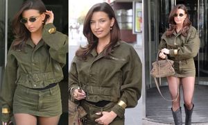 Julia Wieniawa wyłania się ze studia śniadaniówki w ultrakrótkiej mini. Robi wrażenie? (ZDJĘCIA)