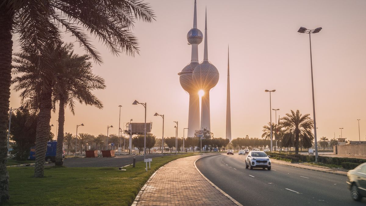 Kuwait Towers w Kuwejcie. Zdjęcie ilustracyjne