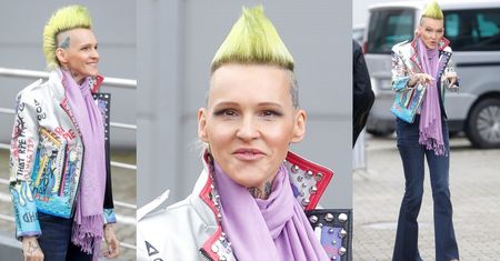 Ramówka TVN. Agnieszka Chylińska prezentuje cytrynowego IROKEZA! (ZDJĘCIA)
