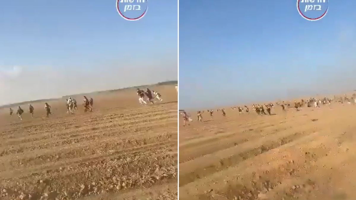 Ucieczka izraelskich osadników po ataku Hamasu