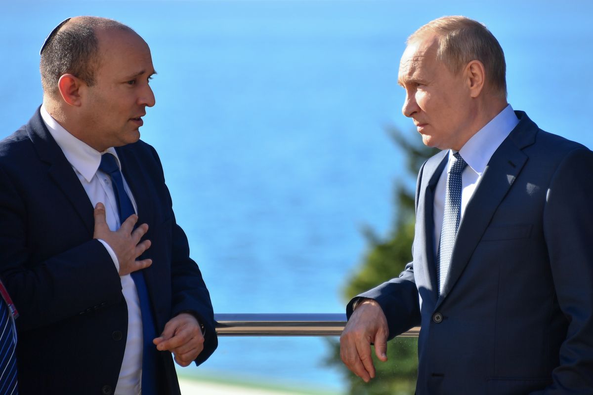 Władimir Putin i Naftali Bennett