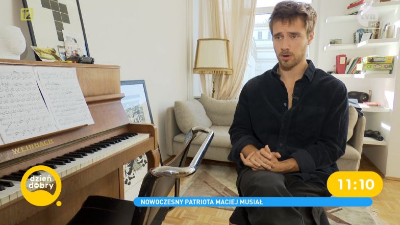 Maciej Musiał pokazał mieszkanie w "DD TVN"