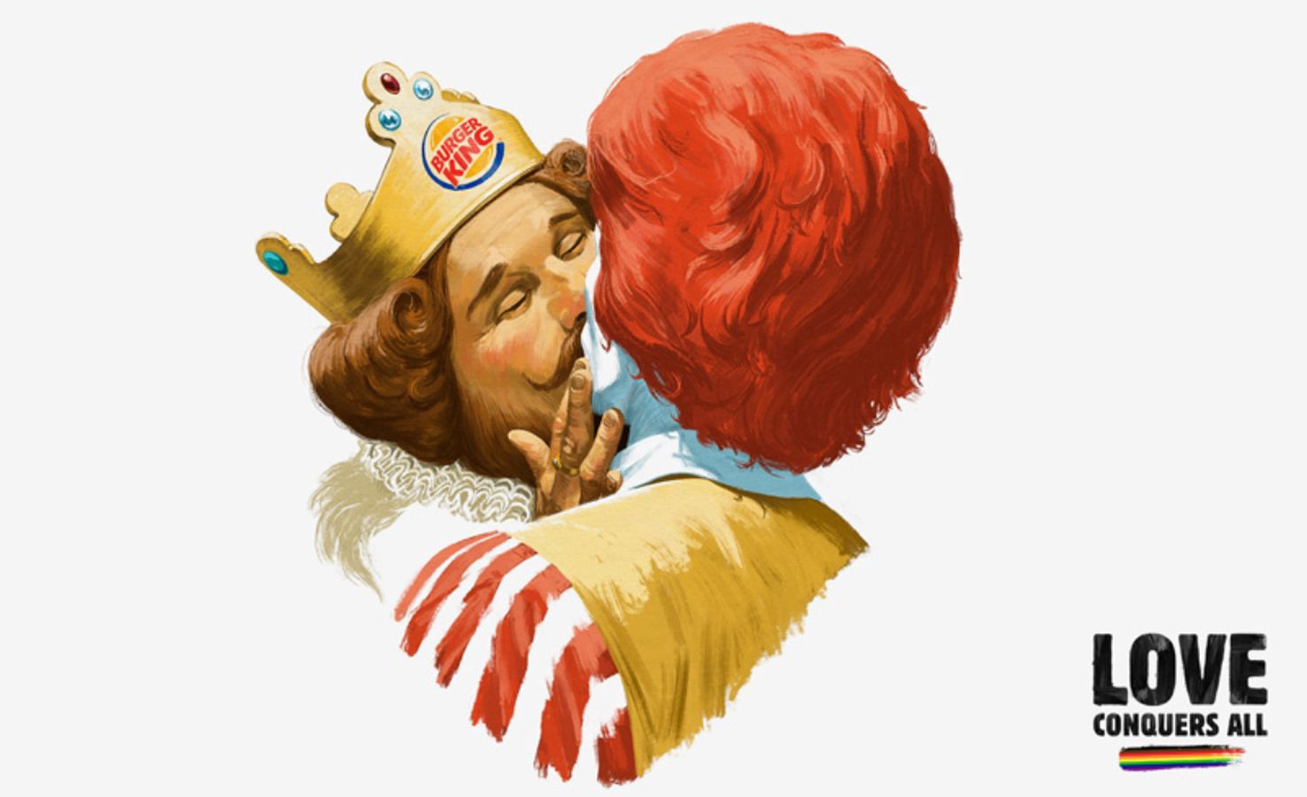 Zaskakująca kampania popierająca LGBT. Burger King wyznał miłość McDonald's