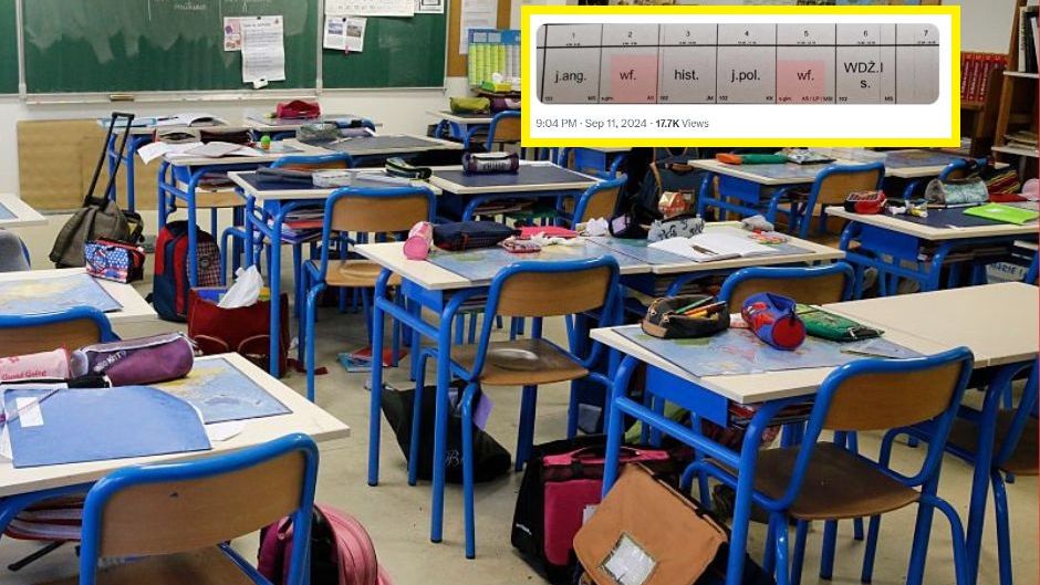 Pokazał plan lekcji 10-latki. "Współczuję dzieciom"