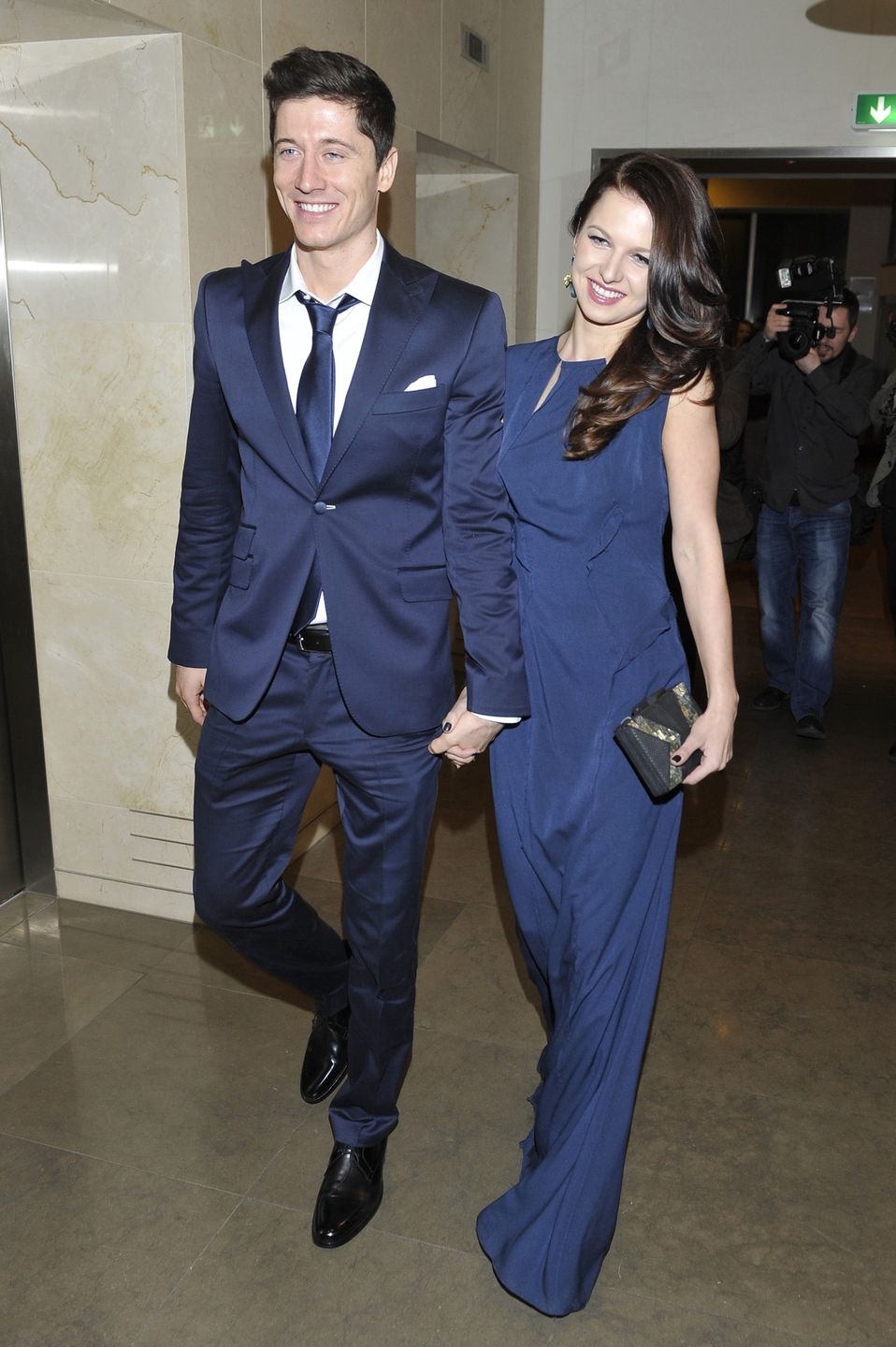 Anna Lewandowska i Robert Lewandowski w 2013 roku