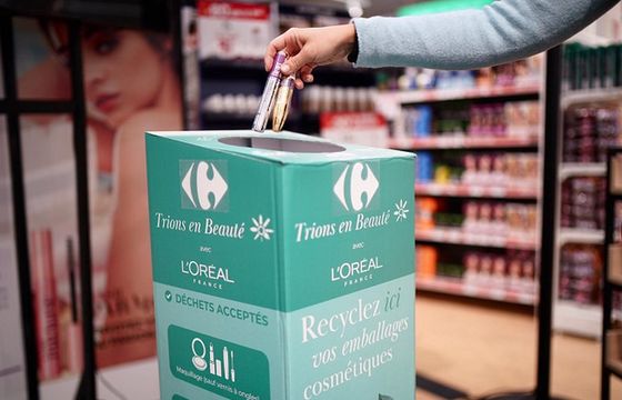 L'Oreal i Carrefour promują recykling opakowań po kosmetykach
