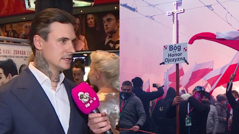 Mateusz Damięcki zdradza, co sądzi o Marszu Niepodległości