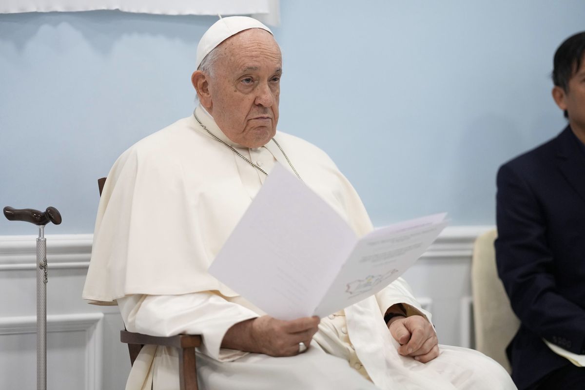 Papież Franciszek w czasie wizyty w Mongolii