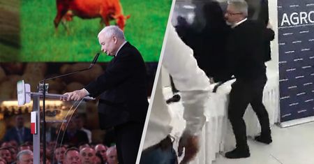 "Nie da się tego słuchać". Rolnicy wyrzucili telewizor podczas spotkania PiS