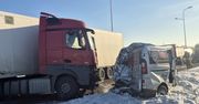 Lublin: Ciężarówką wjechał w auto dostawcze. Sprawca ukarany mandatem, duże problemy czekają poszkodowanego