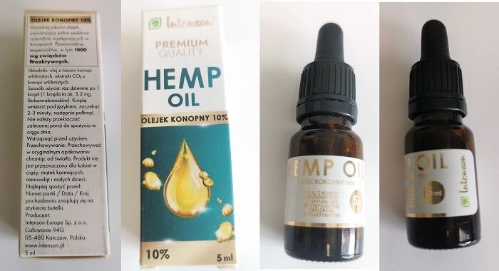 PREMIUM QUALITY HEMP OIL, olejek konopny 10%, 10 ml
