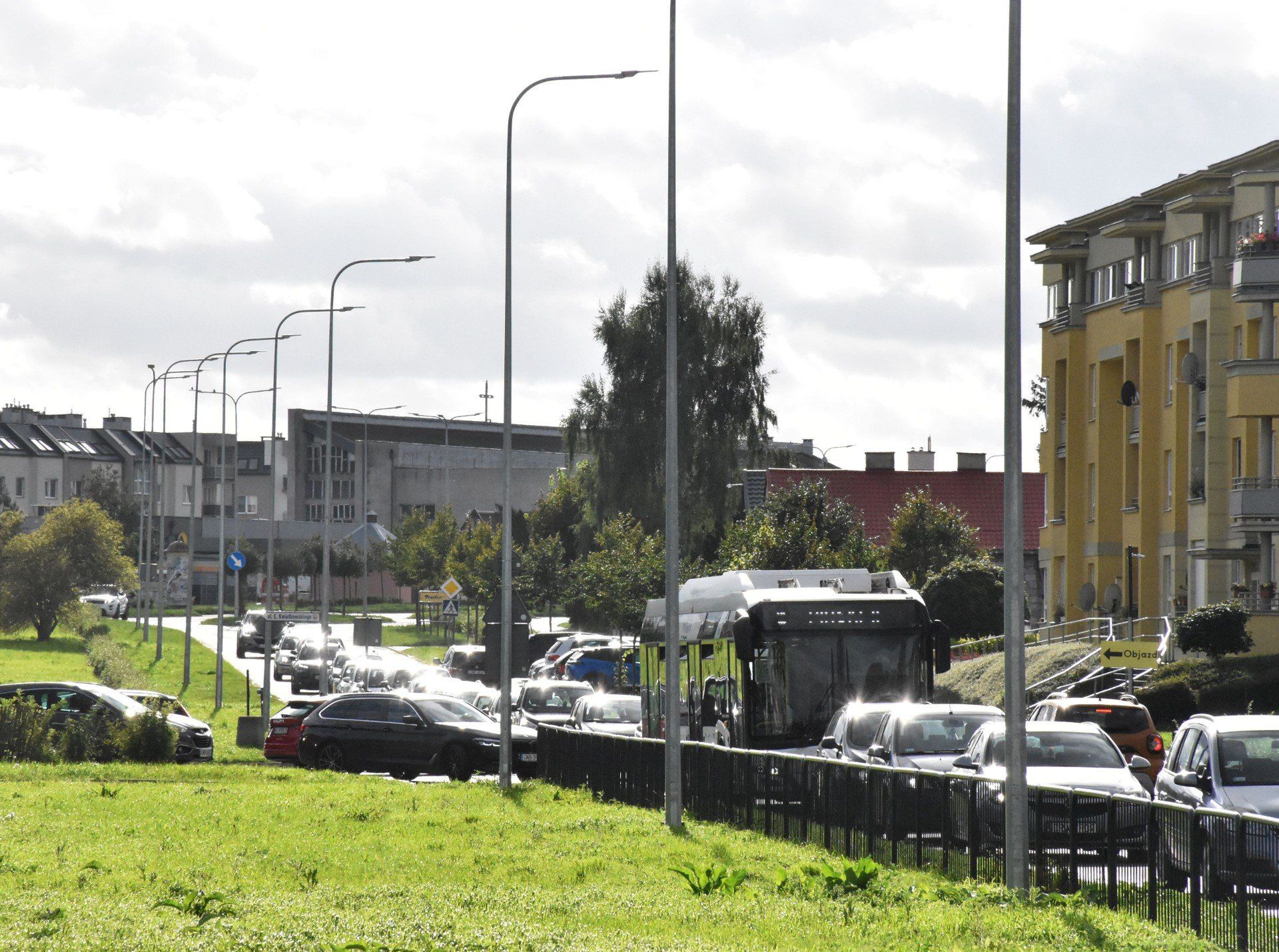 Korki na ulicach Malborka. Powodem przebudowa skrzyżowania