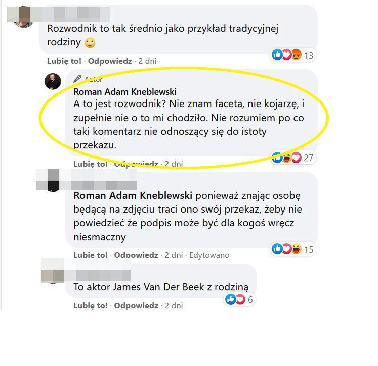 Kadr z profilu ks Kneblewskiego