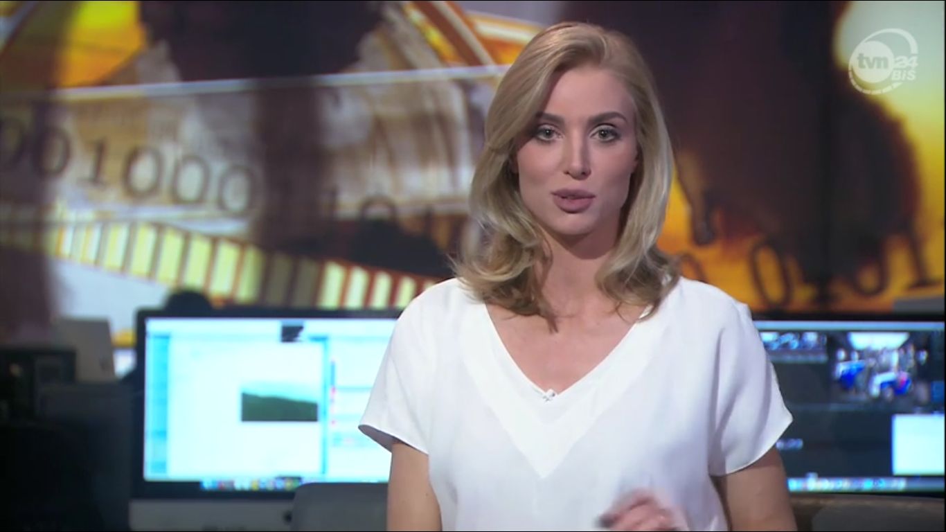 Karolina Pajączkowska za czasów pracy w TVN24