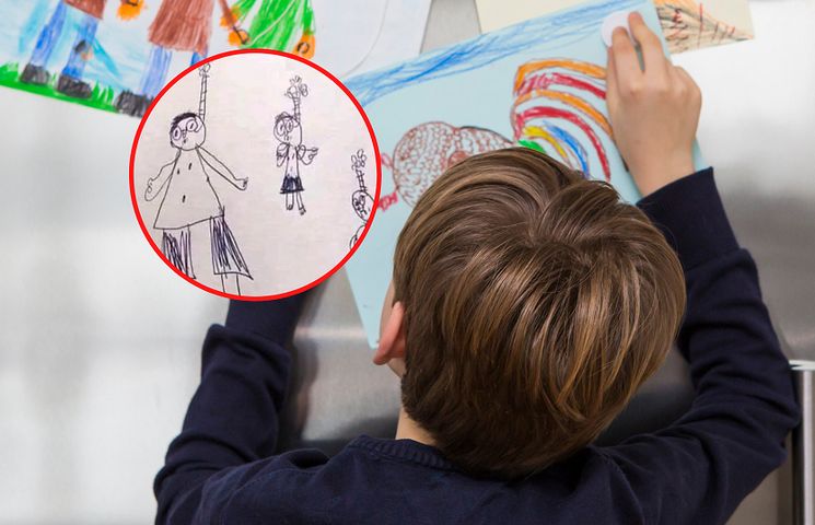 Rysunek chłopca zaniepokoił pedagoga i rodziców