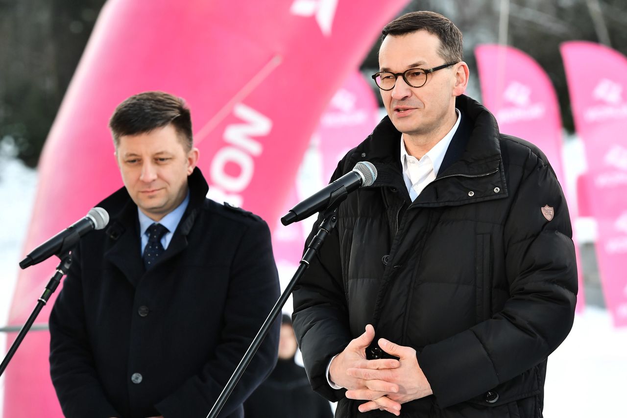 Mateusz Morawiecki i Michał Dworczyk